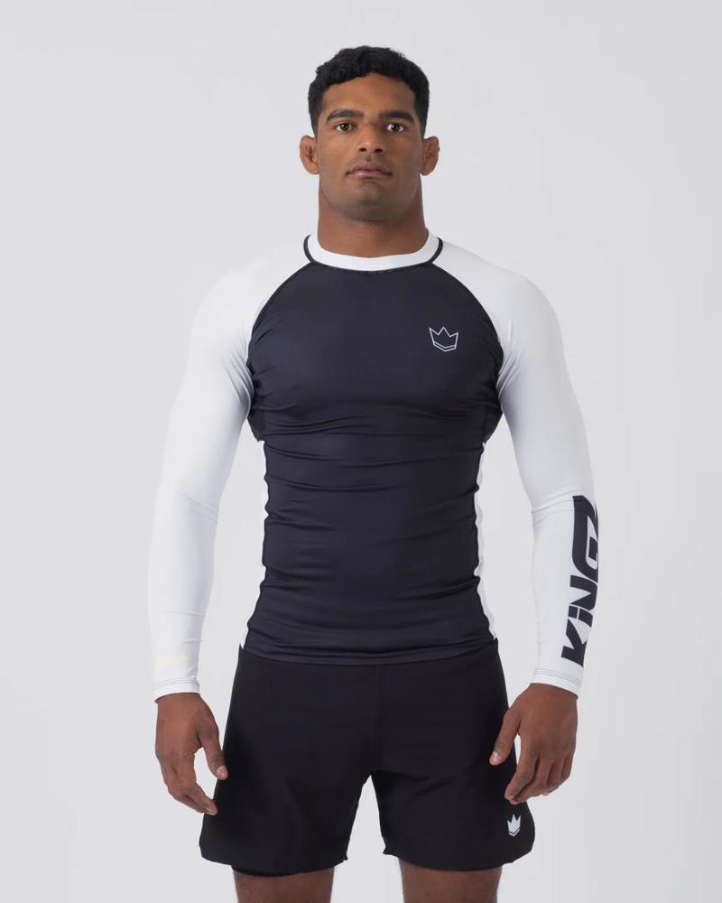 KINGZ Ranked Performance V2 L/S Rashguard-white